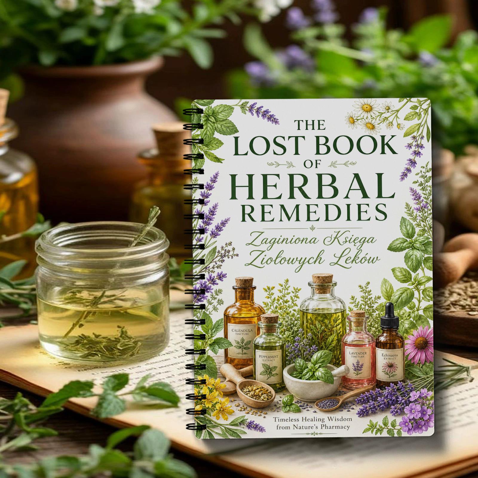 Herbal And Wellness - Buku Catatan Spiral Edisi Polandia untuk