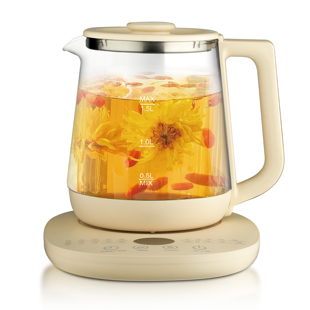 Herbal Tea For Wellness - Ketel kaca elektrik 1,5l, peralatan dapur,