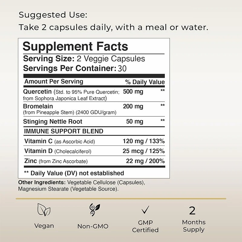 Quercetin Mengandung Vitamin C - Wellness Quercetin ulasan dan harga