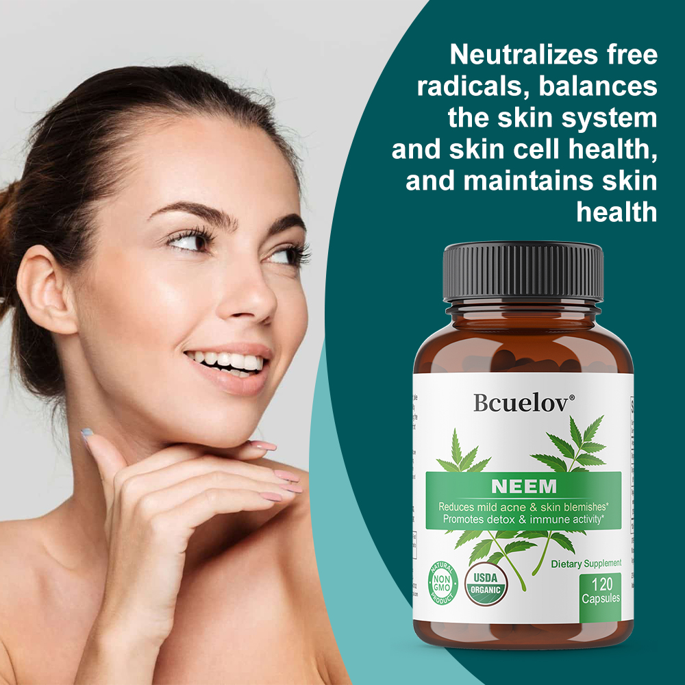 Kapsul Daun Neem Organik, Supl - Herbal And Wellness ulasan dan harga