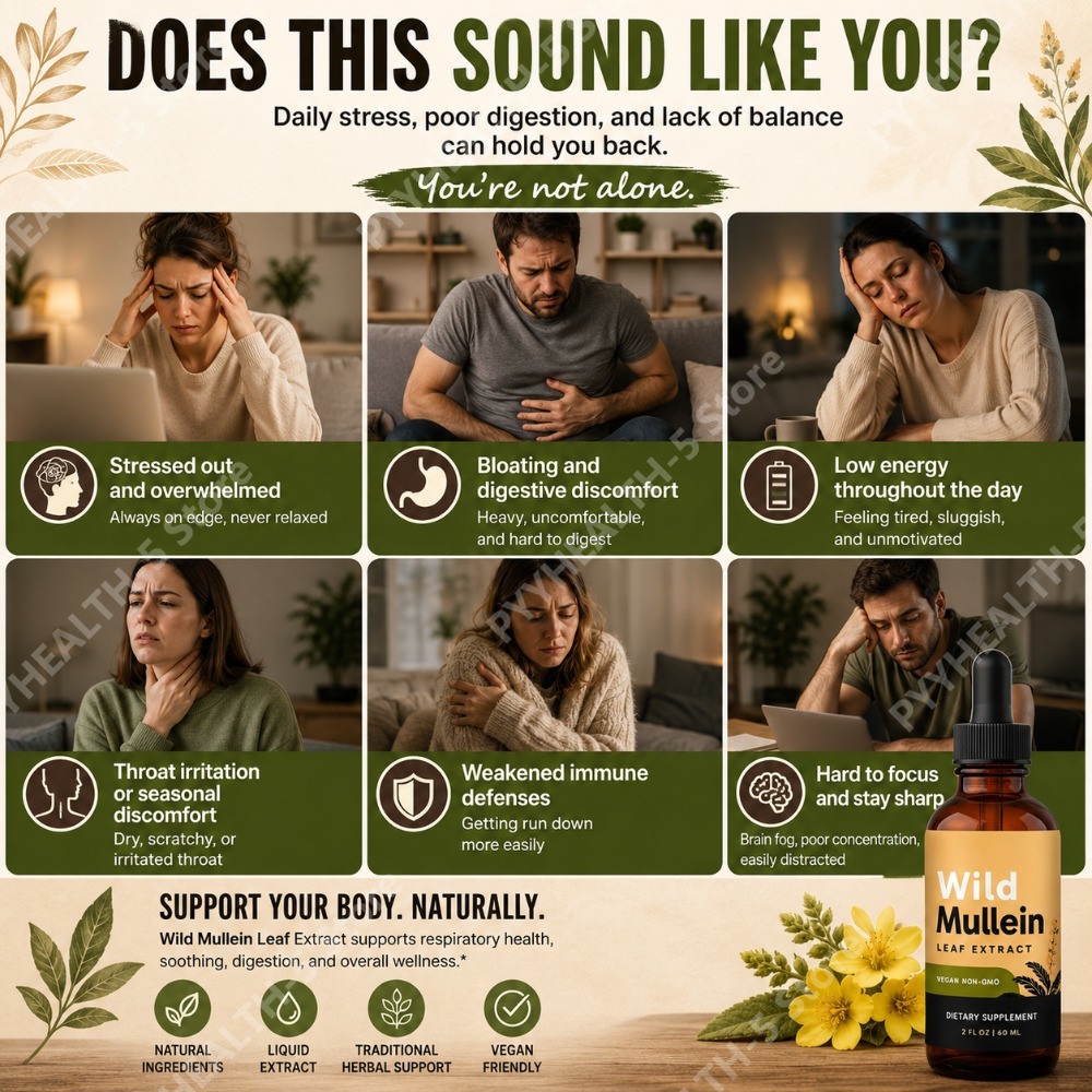 Tetes Daun Mullein Liar dengan - Herbal And Wellness ulasan dan harga
