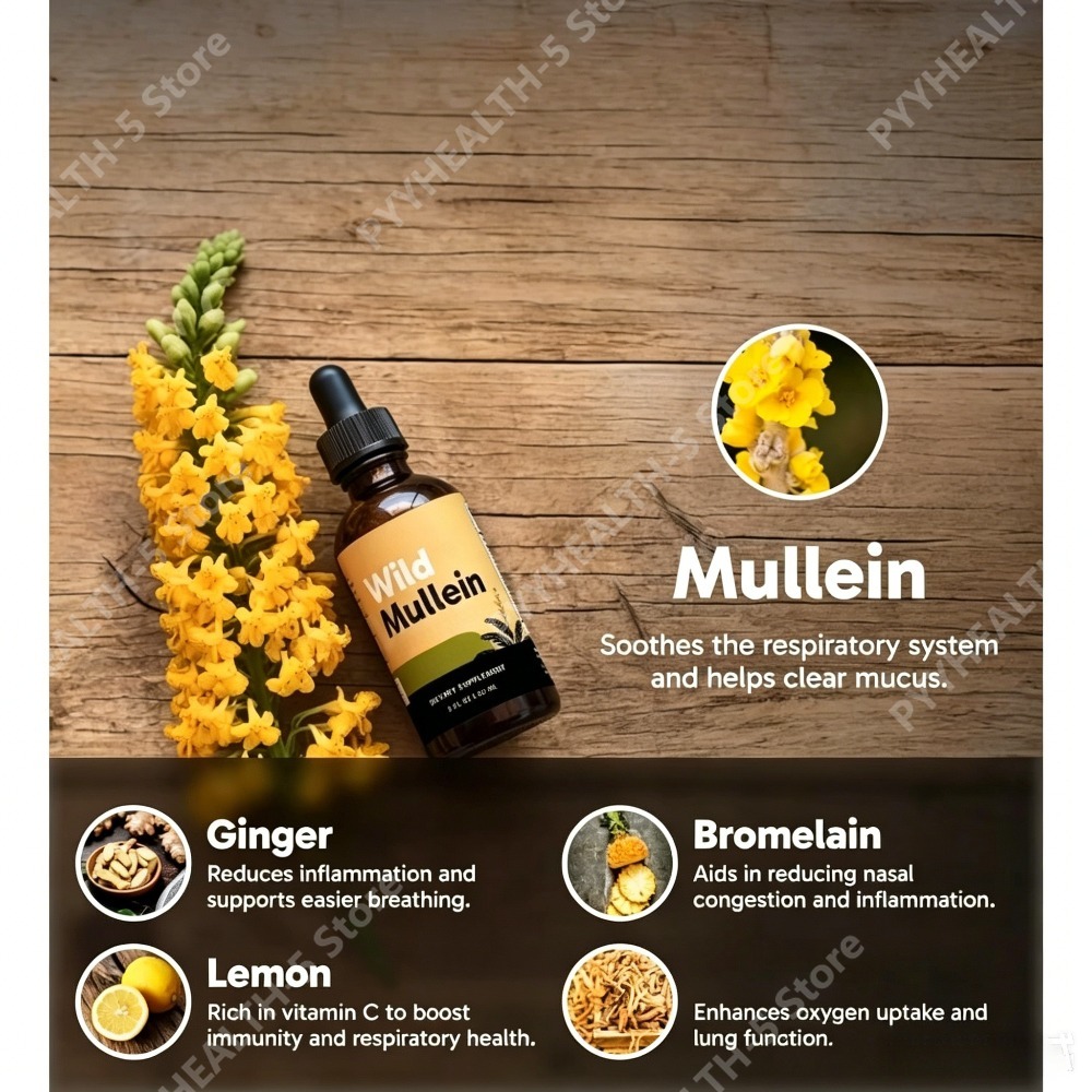 Tetes Daun Mullein Liar dengan - Herbal And Wellness ulasan dan harga