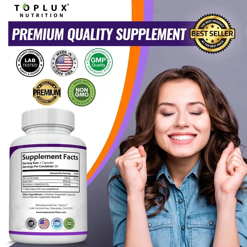 Kapsul Quercetin & Bromelain,  - Wellness Quercetin ulasan dan harga