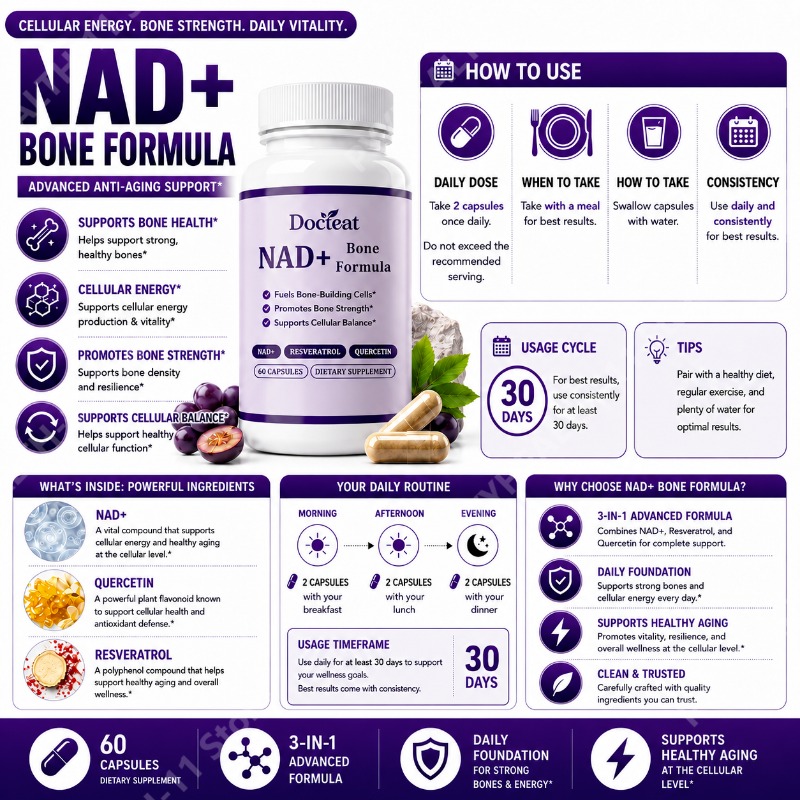 Kapsul Docteat NAD+ dengan Res - Wellness Quercetin ulasan dan harga