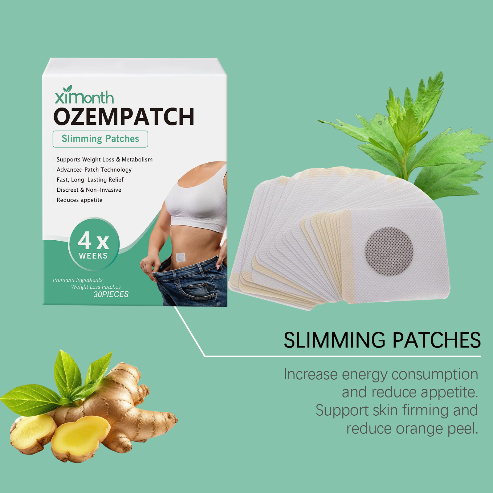 Ximonth Body Shaping Patches M - Herbal And Wellness ulasan dan harga